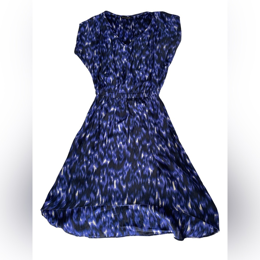 ⚡️Flash Sale⚡️ Express Blue and Black Patterned Dress